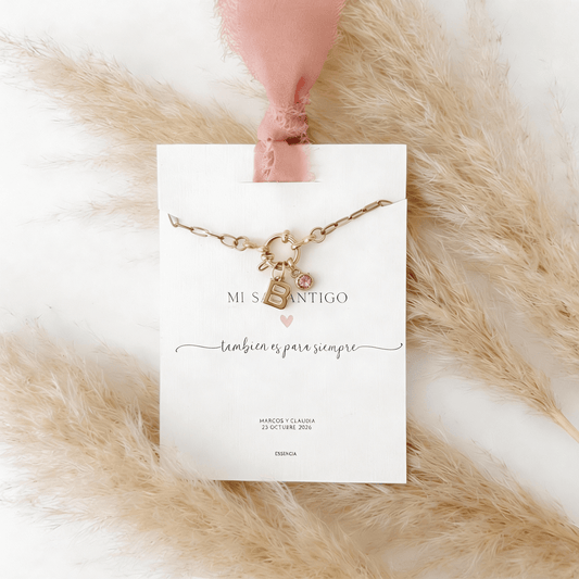 PULSERA ETERNA INICIAL SIMPLE CON CIRCONITAS EVENTOS-ESENZIA Joyería y Eventos-ESENZIA Joyería y Eventos