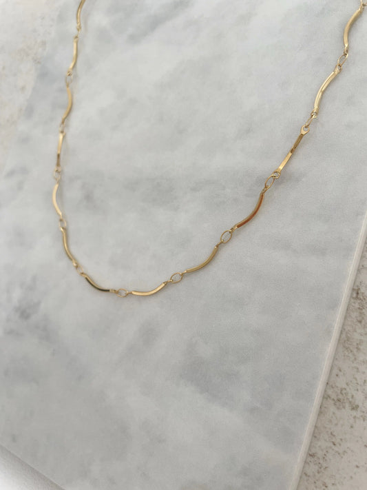 CADENA BONITA POR DENTRO-Joyería de calidad en acero y resistente al agua ESENZIA