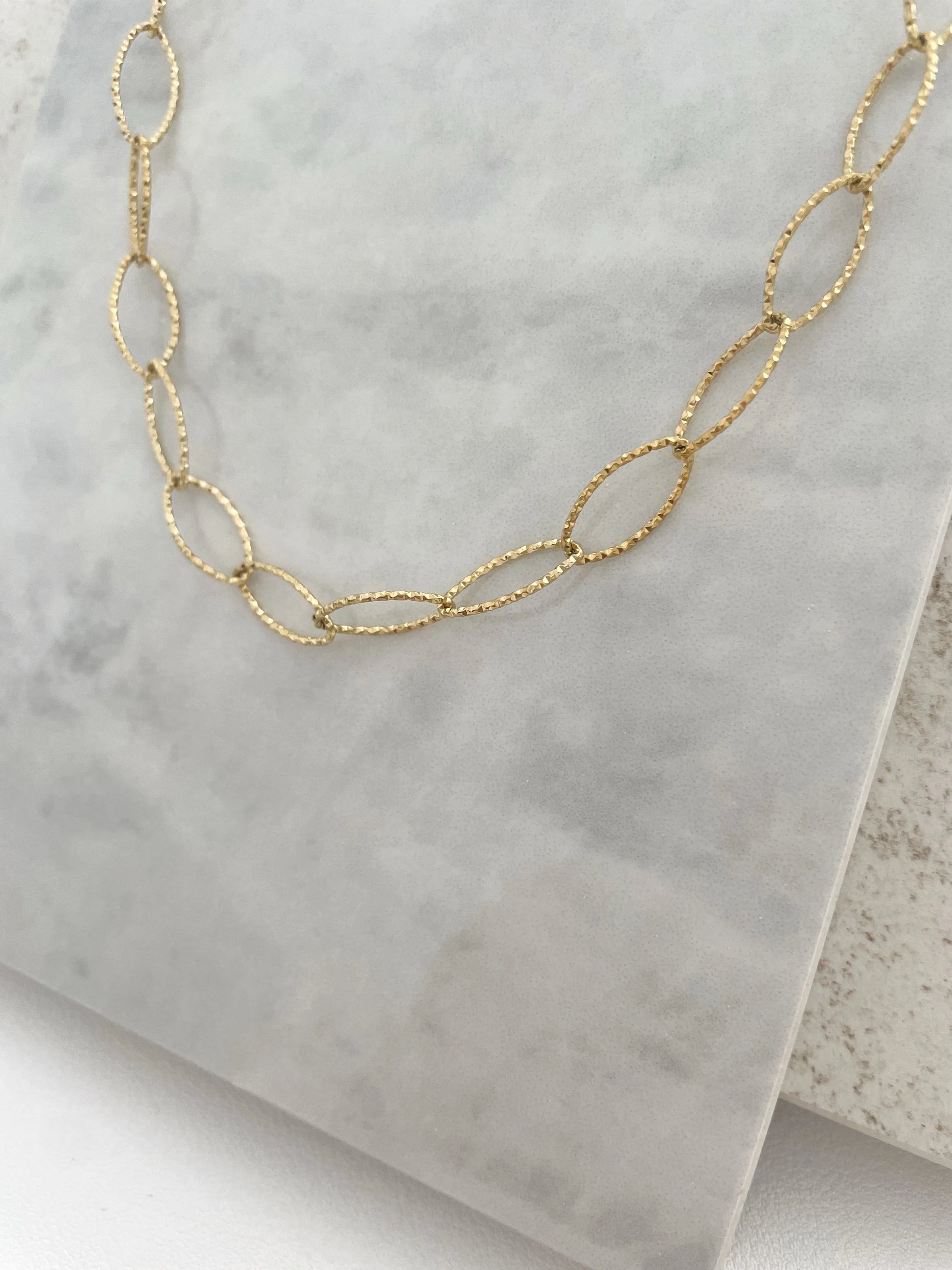 CADENA ESLABON ESPECIAL-Joyería de calidad en acero y resistente al agua ESENZIA