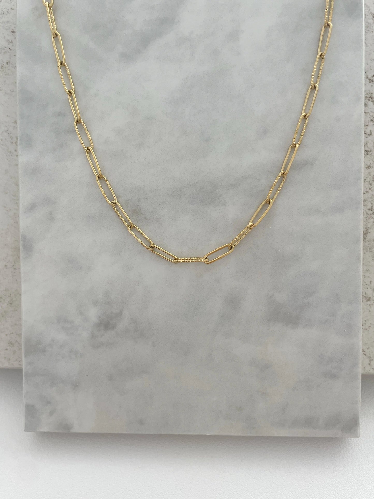 CADENA ESLABÓN MIX-Joyería de calidad en acero y resistente al agua ESENZIA