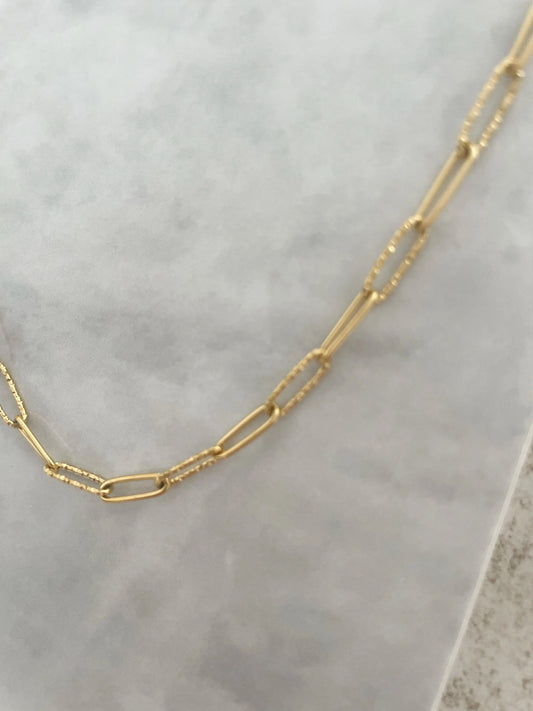 CADENA ESLABÓN MIX-Joyería de calidad en acero y resistente al agua ESENZIA