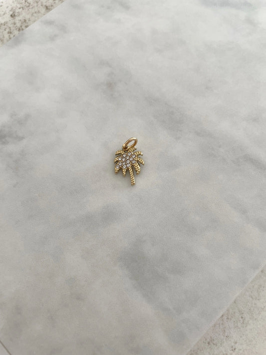 CHAMR PALMERA CIRCONITAS-Joyería de calidad en acero y resistente al agua ESENZIA
