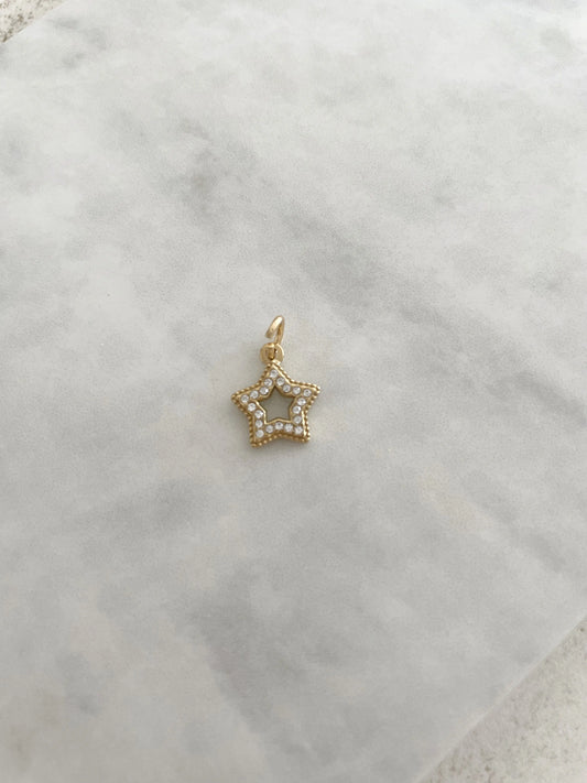 CHARM ESTRELLA CIRCONITAS-Joyería de calidad en acero y resistente al agua ESENZIA