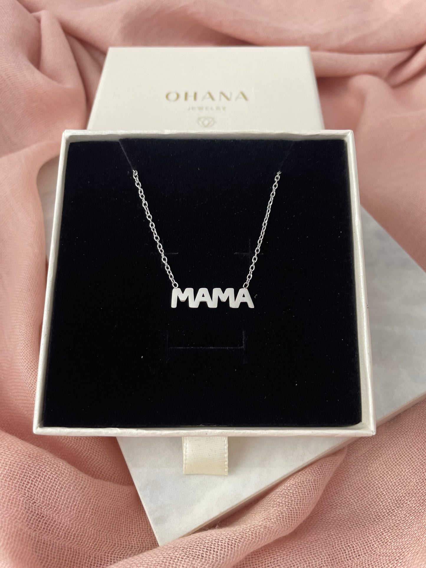 COLLAR MAMÁ BRILLA-Joyería de calidad en acero y resistente al agua ESENZIA