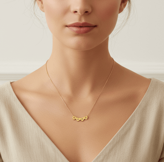 COLLAR CORAZONES DE MAMÁ