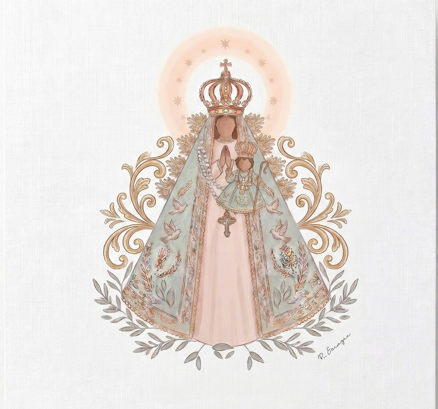 LÁMINA VIRGEN DEL ROCIO