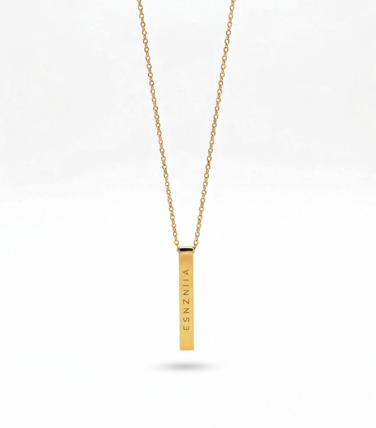 COLLAR CHIARA DORADO GRABADO