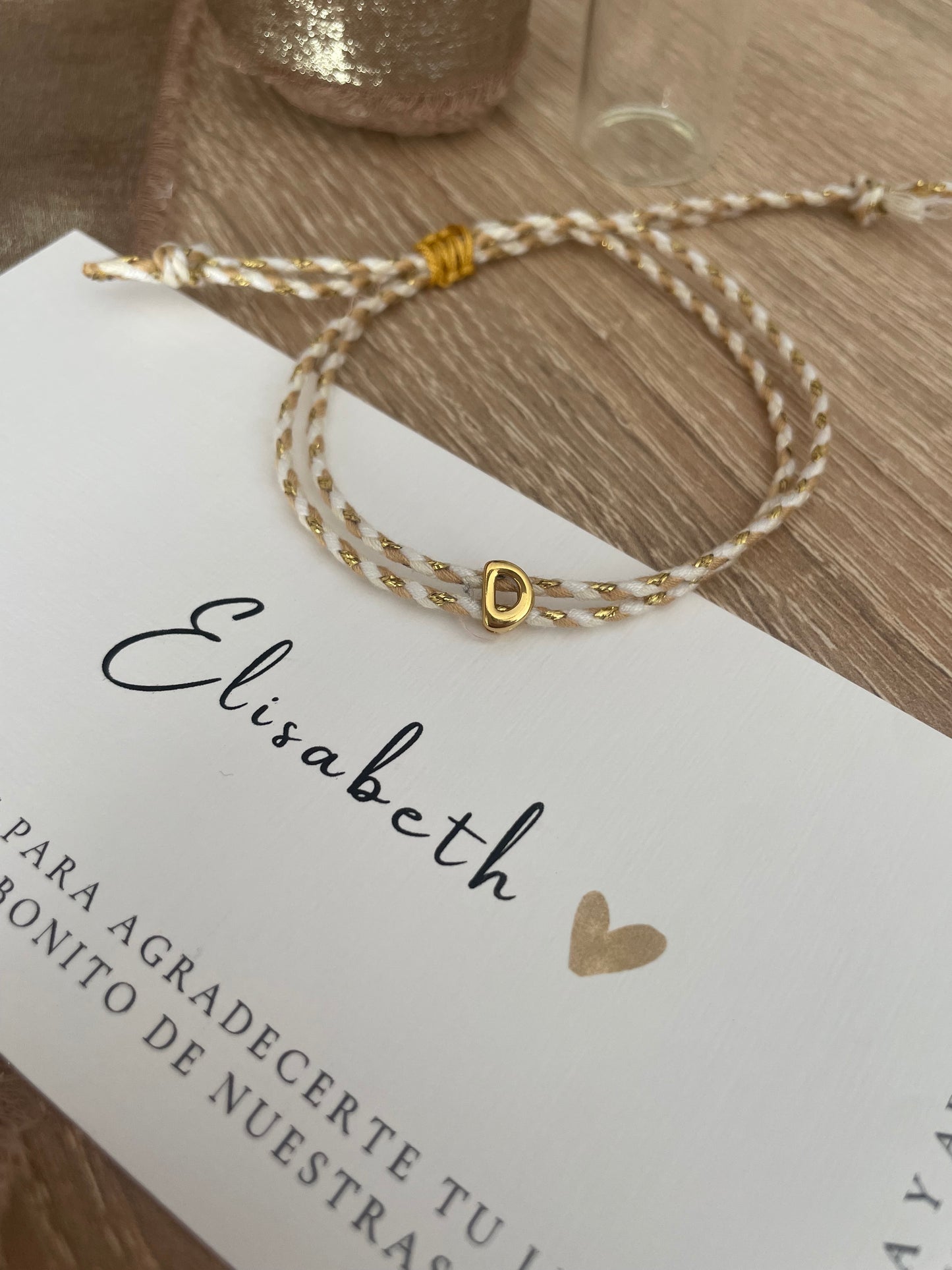 PULSERA MI INICIAL 3D - Dto. por cantidad -