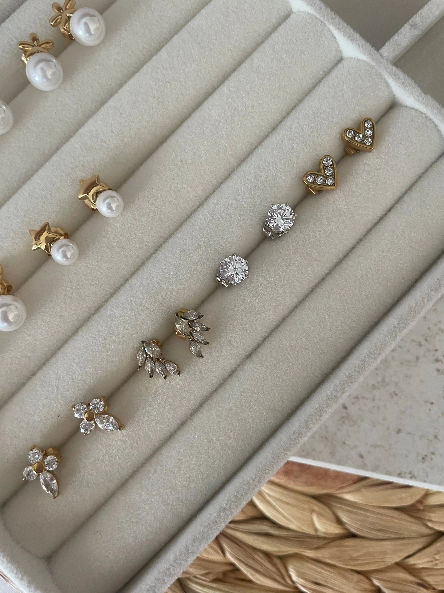 PENDIENTES CIRCONITAS-Joyería de calidad en acero y resistente al agua ESENZIA