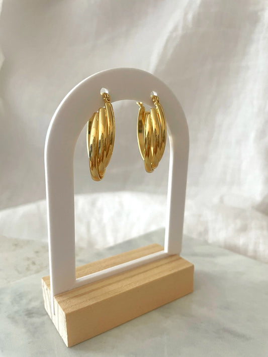 PENDIENTES GALA-Joyería de calidad en acero y resistente al agua ESENZIA