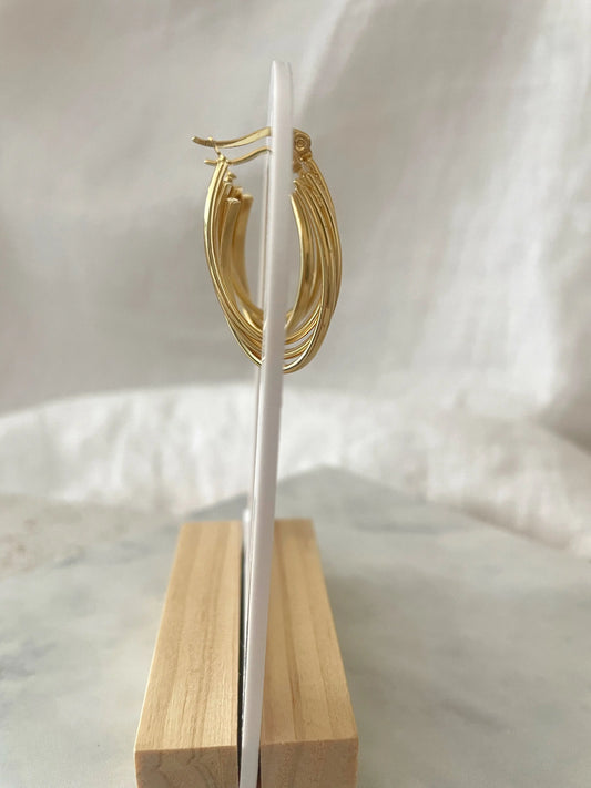 PENDIENTES GALA-Joyería de calidad en acero y resistente al agua ESENZIA