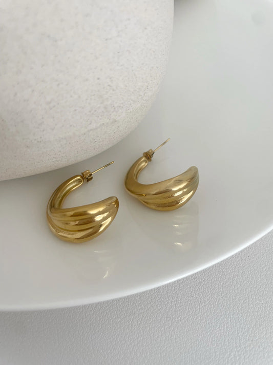 PENDIENTES PAZ-Joyería de calidad en acero y resistente al agua ESENZIA