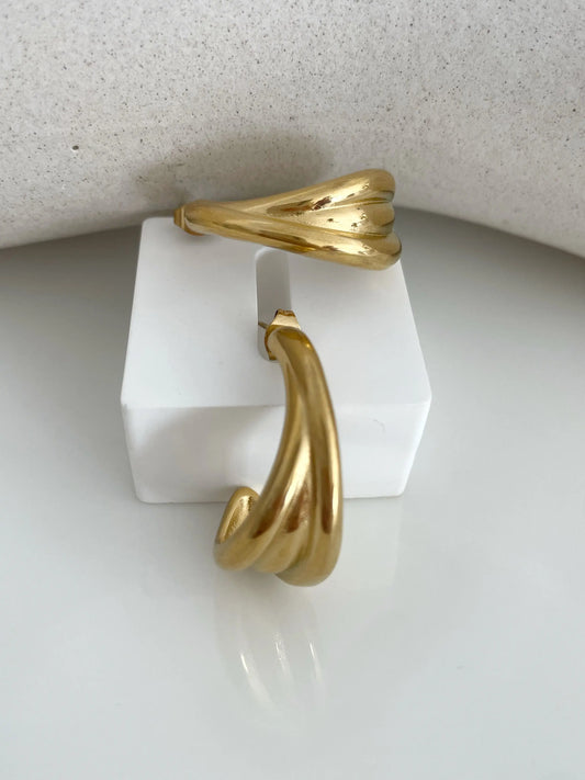 PENDIENTES PAZ-Joyería de calidad en acero y resistente al agua ESENZIA