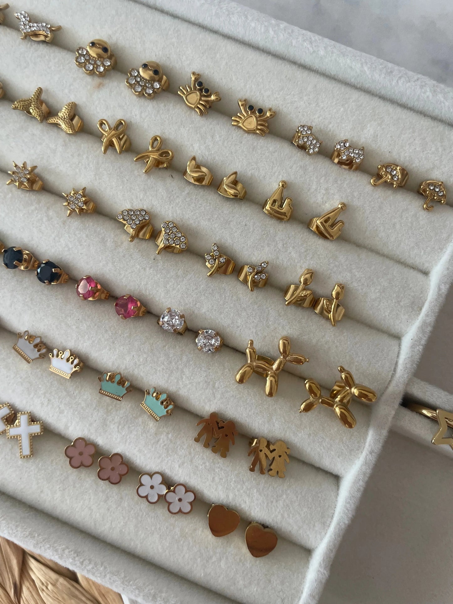PENDIENTES STUDS-Joyería de calidad en acero y resistente al agua ESENZIA