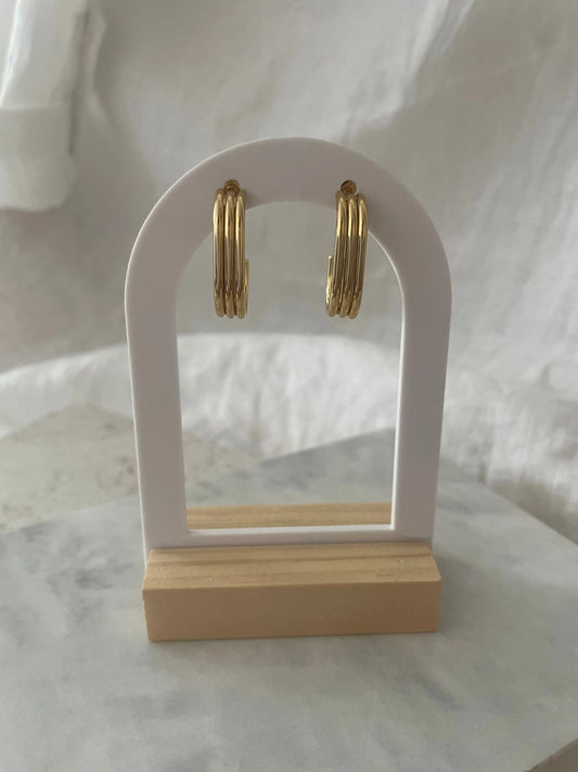 PENDIENTES ZENITH-Joyería de calidad en acero y resistente al agua ESENZIA