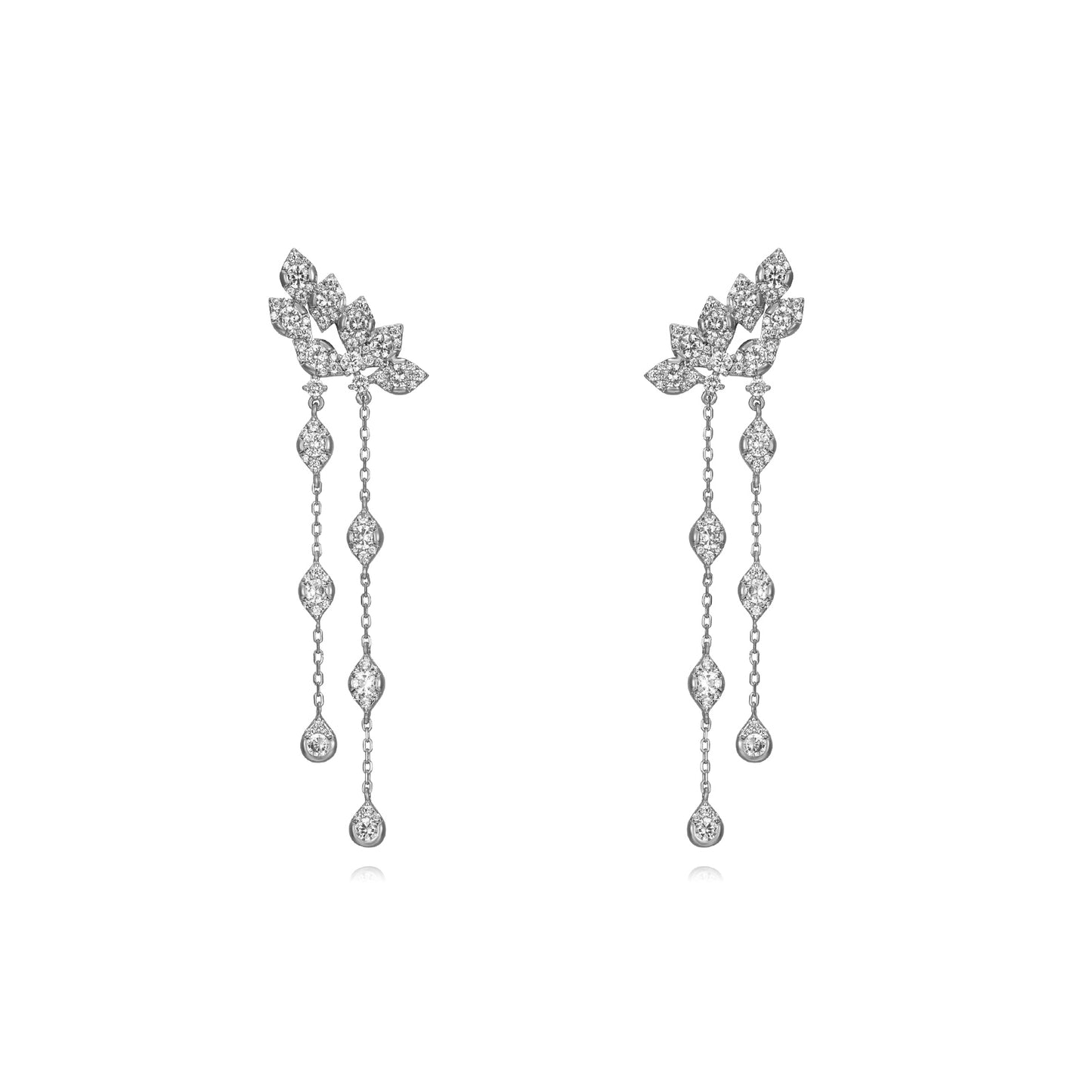 PENDIENTES DE PLATA DE LEY Y CIRCONITAS PARA NOVIAS DE ESENZIA JOYERIA Y EVENTOS
