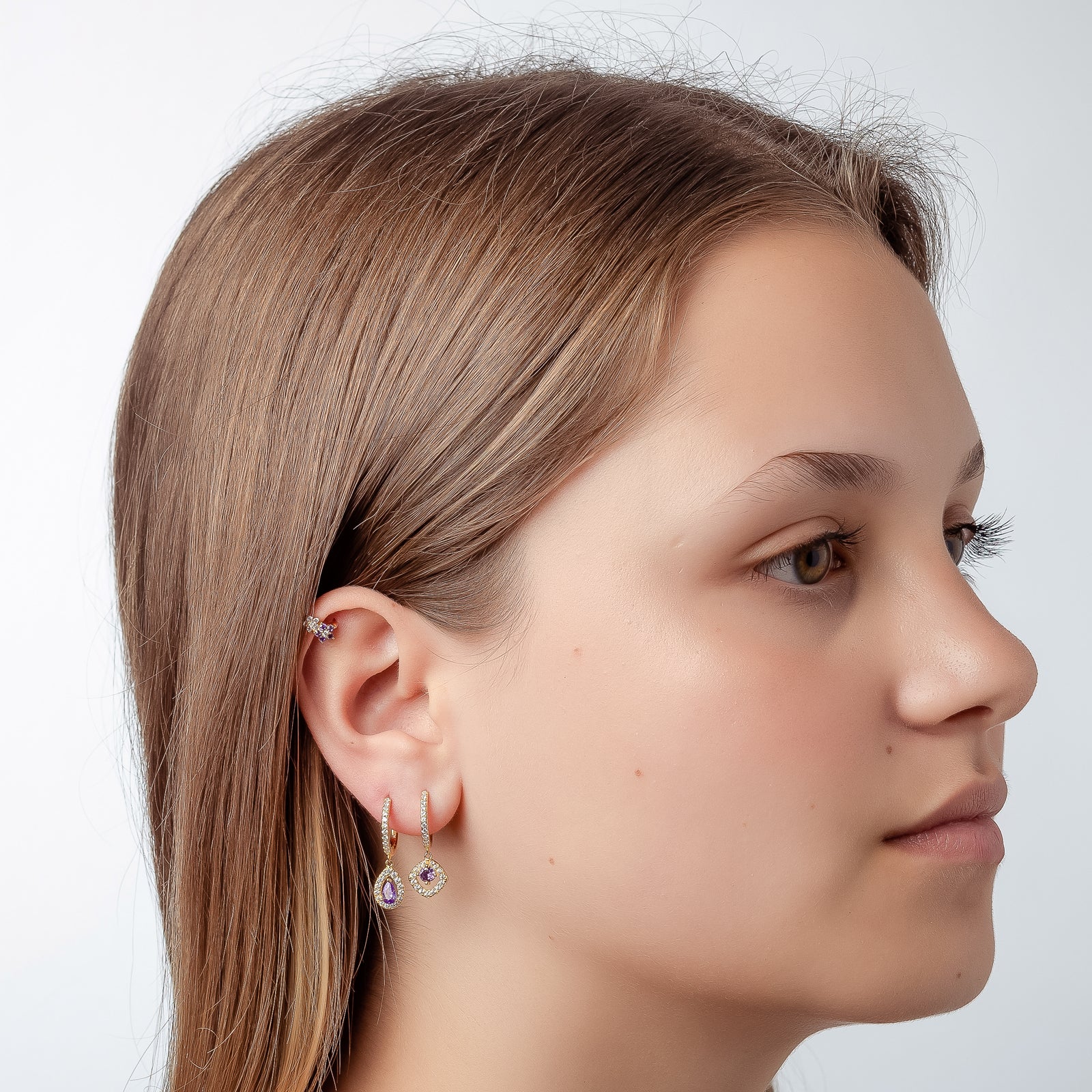 PENDIENTES VIOLETA DE PLATA DE PRIMERA LEY PARA BODAS NOVIAS E INVITADAS DE ESENZIA JOYERIA Y EVENTOS