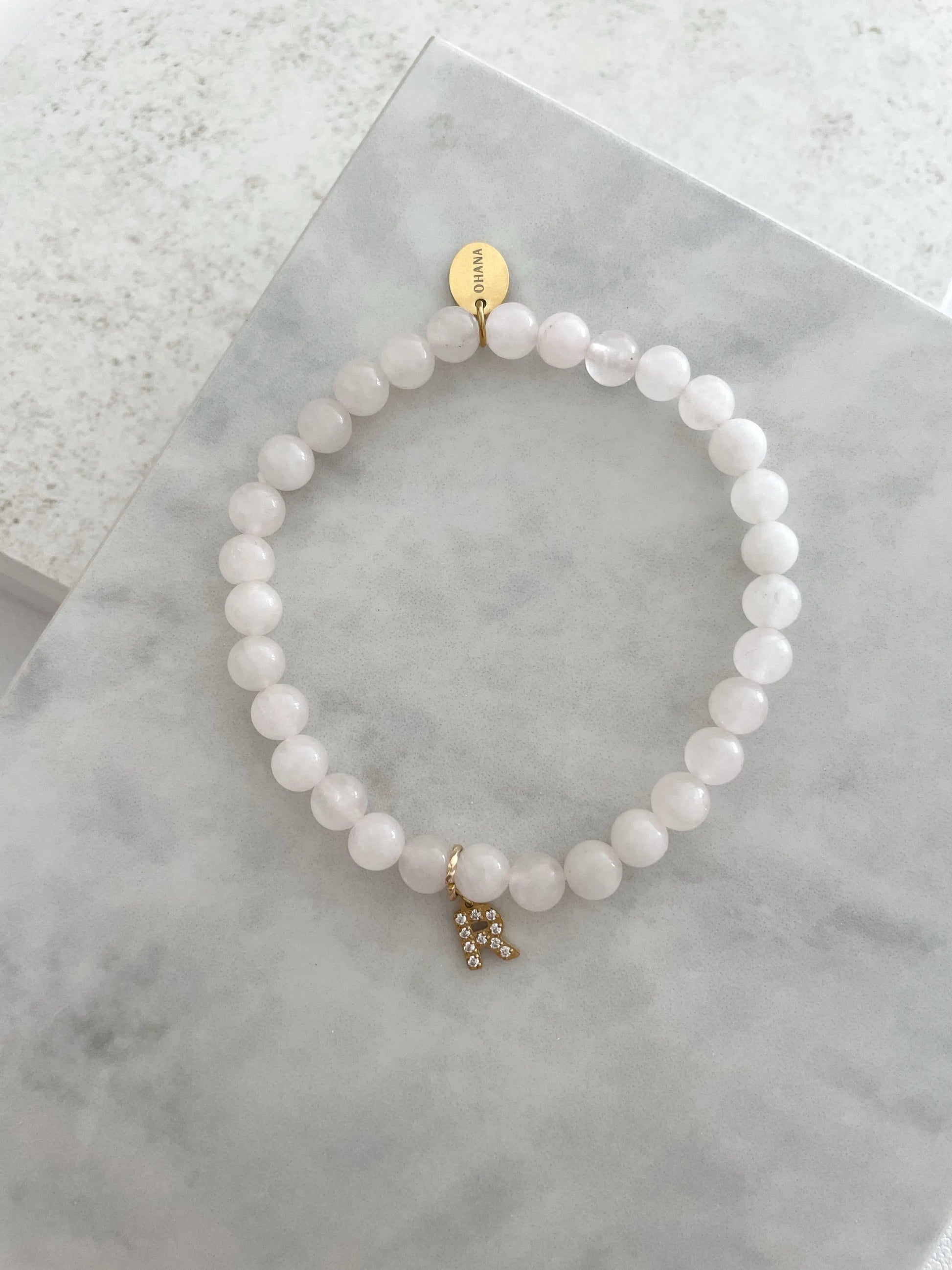 PULSERA CUARZO / MORGANITE / CALCITA-Joyería de calidad en acero y resistente al agua ESENZIA