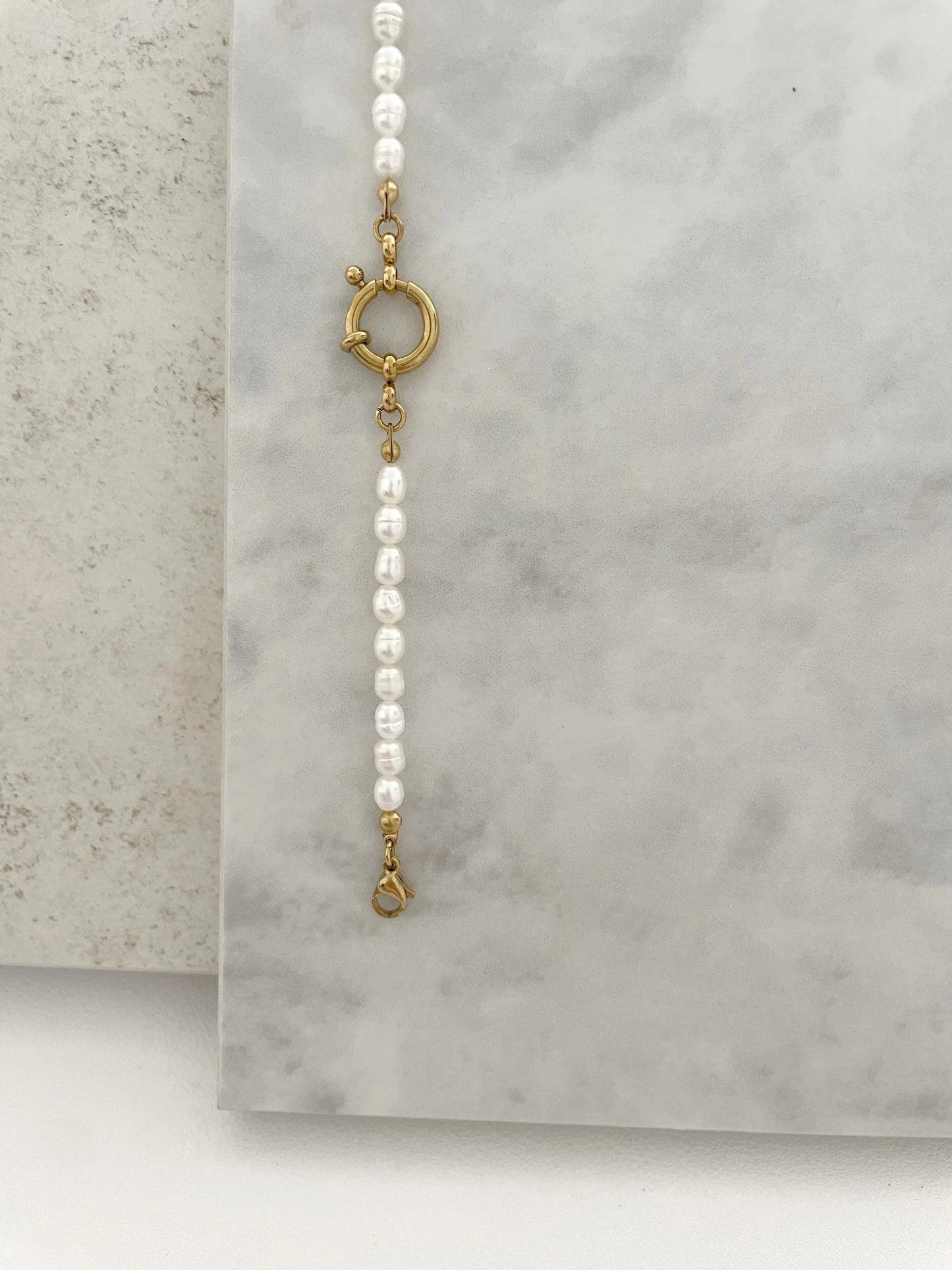 PULSERA PERLAS-Joyería de calidad en acero y resistente al agua ESENZIA