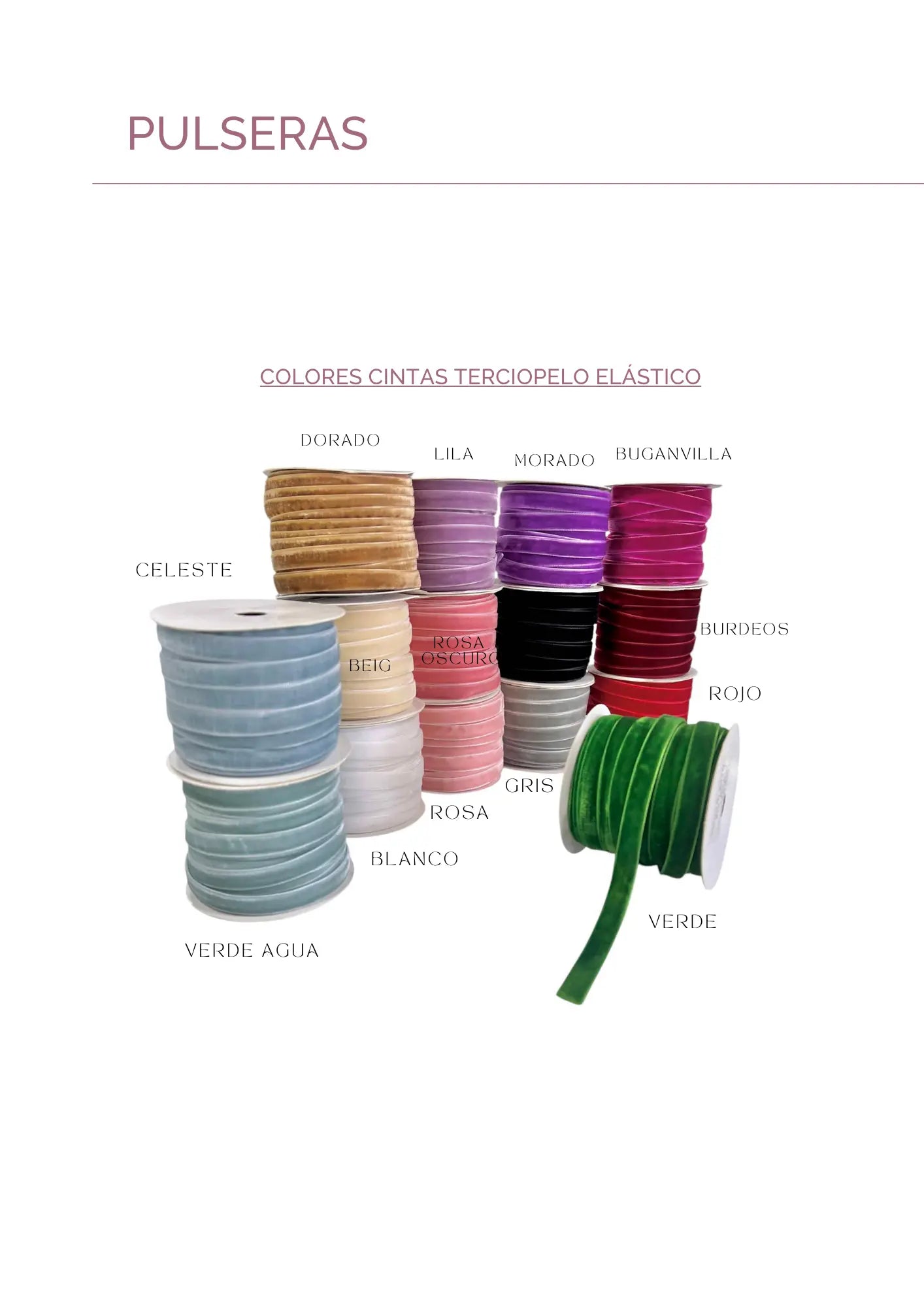 PULSERA TERCIOPELO - Dto. por cantidad -Joyería de calidad en acero y resistente al agua ESENZIA