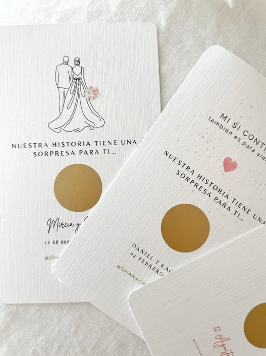 TARJETA RASCA AMOR-Joyería de calidad en acero y resistente al agua ESENZIA