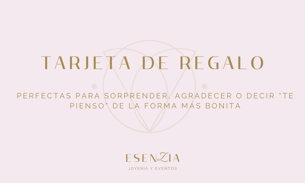 TARJETA REGALO 30€-Joyería de calidad en acero y resistente al agua ESENZIA