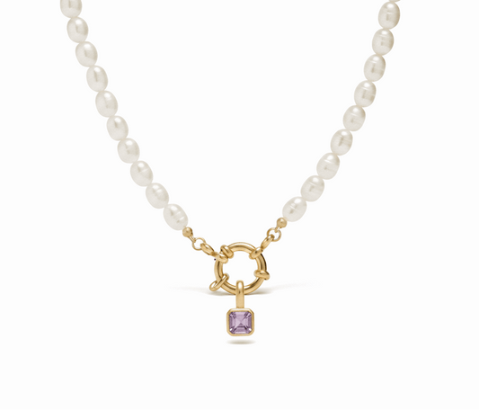 COLLAR PERLAS PIEDRA NATAL