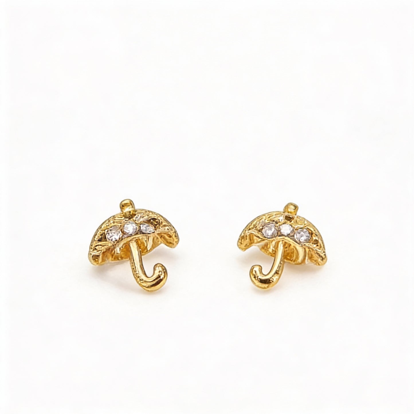 PENDIENTES STUDS PARAGUAS CIRCONITAS