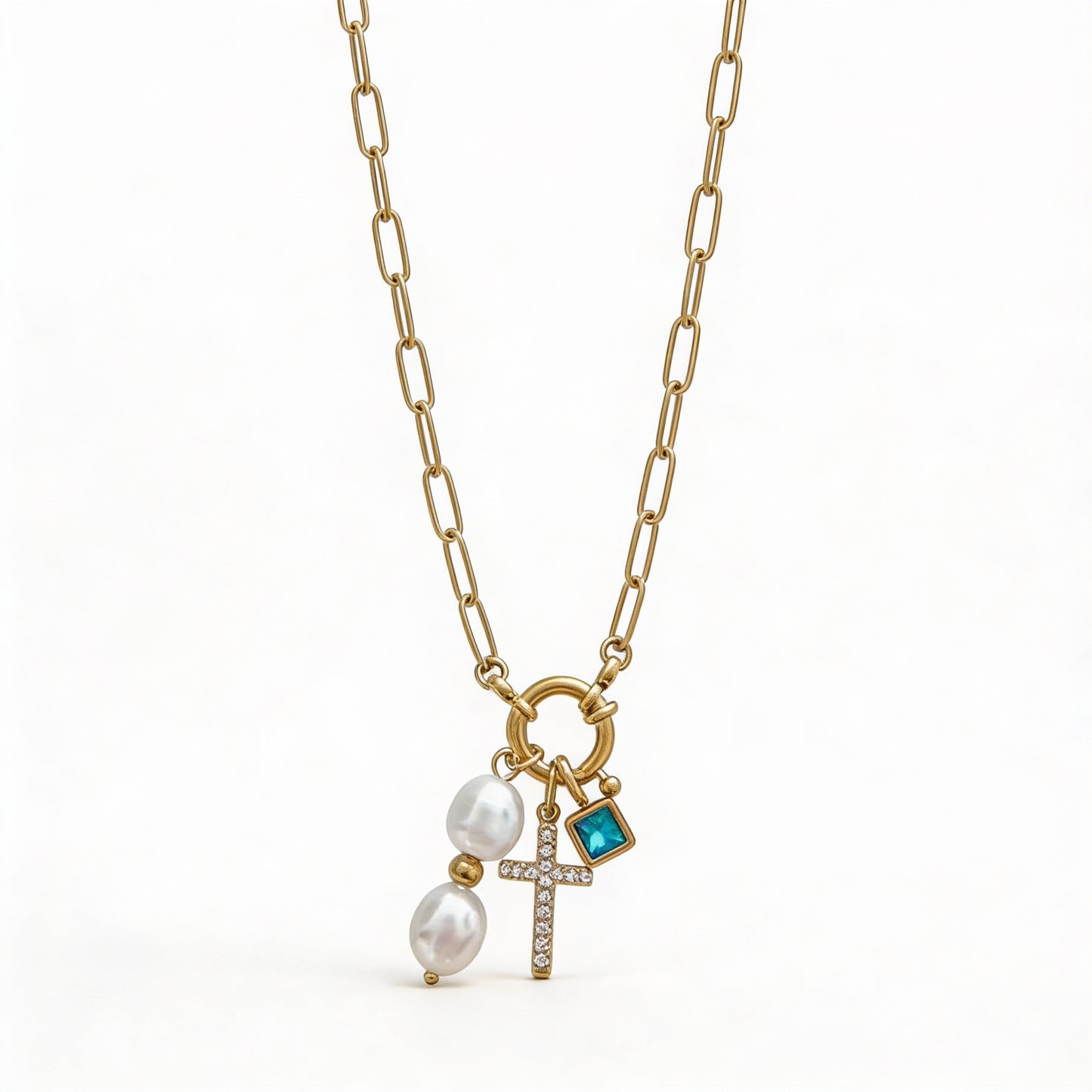 COLLAR ESLABONES CRUZ