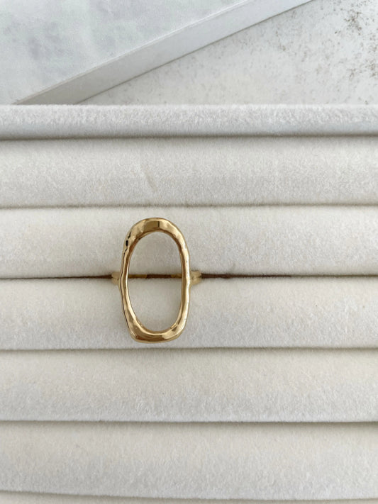 ANILLO OVAL-Joyería de calidad en acero y resistente al agua ESENZIA
