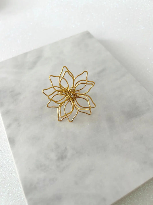 ANILLO PETALINA-Joyería de calidad en acero y resistente al agua ESENZIA