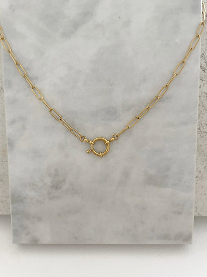 COLLAR ESLABONES-Joyería de calidad en acero y resistente al agua ESENZIA