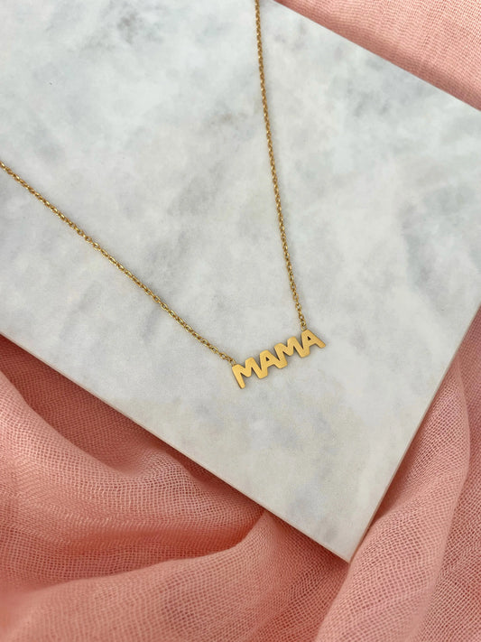 COLLAR MAMÁ BRILLA-Joyería de calidad en acero y resistente al agua ESENZIA