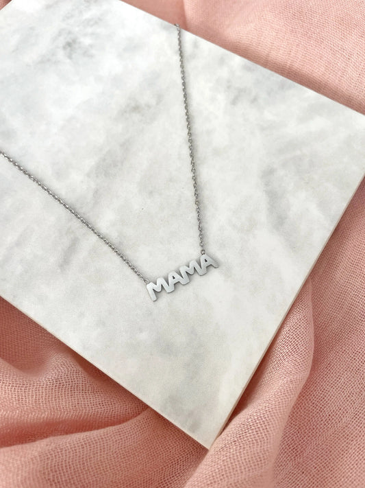 COLLAR MAMÁ BRILLA-Joyería de calidad en acero y resistente al agua ESENZIA
