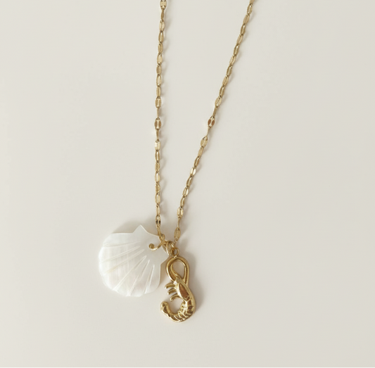 COLLAR SUMMER CHARM DE ACERO 18 K ESENZIA JOYERIA