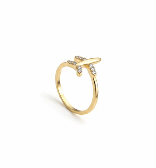 ANILLO AVIÓN CIRCONITAS-ESENZIA Jewelry-ESENZIA Joyería y Eventos