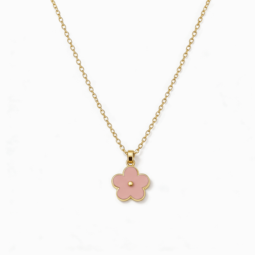 Collar Flor Esmaltado