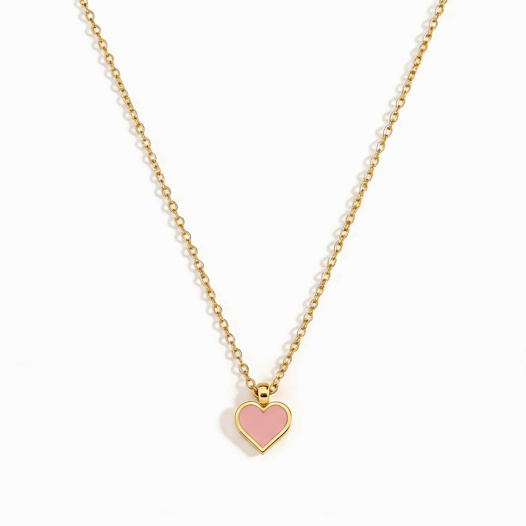 Collar Corazón Esmaltado
