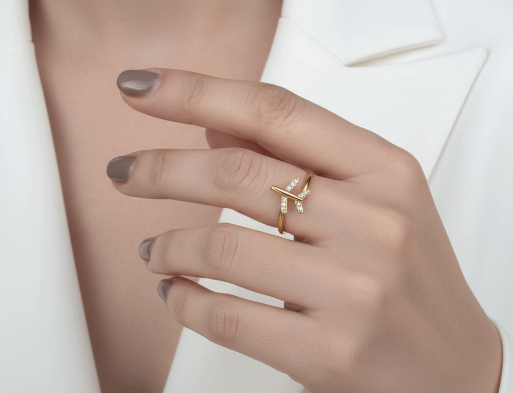 ANILLO AVIÓN CIRCONITAS-ESENZIA Jewelry-ESENZIA Joyería y Eventos