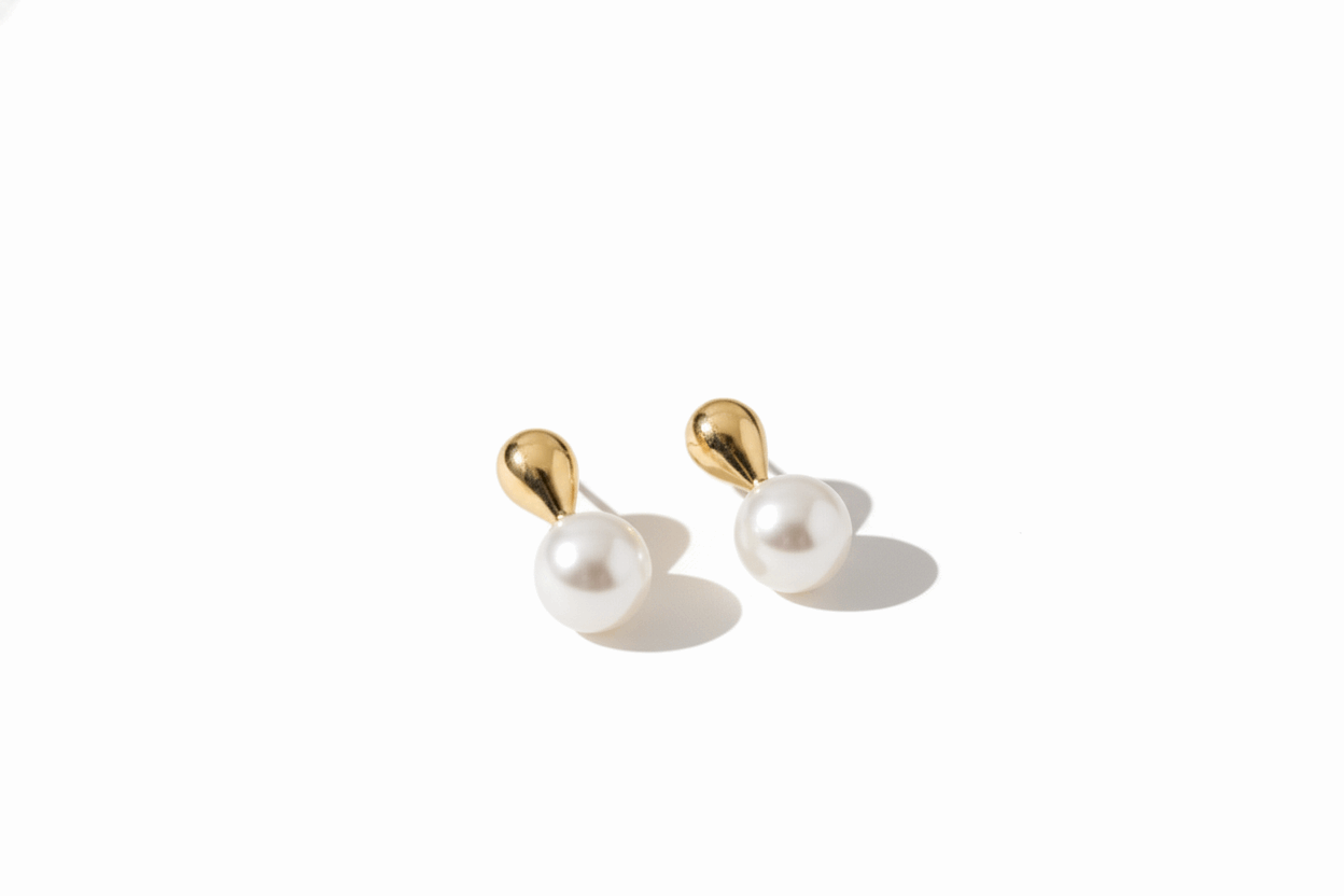 PENDIENTES PERLA DETALLE