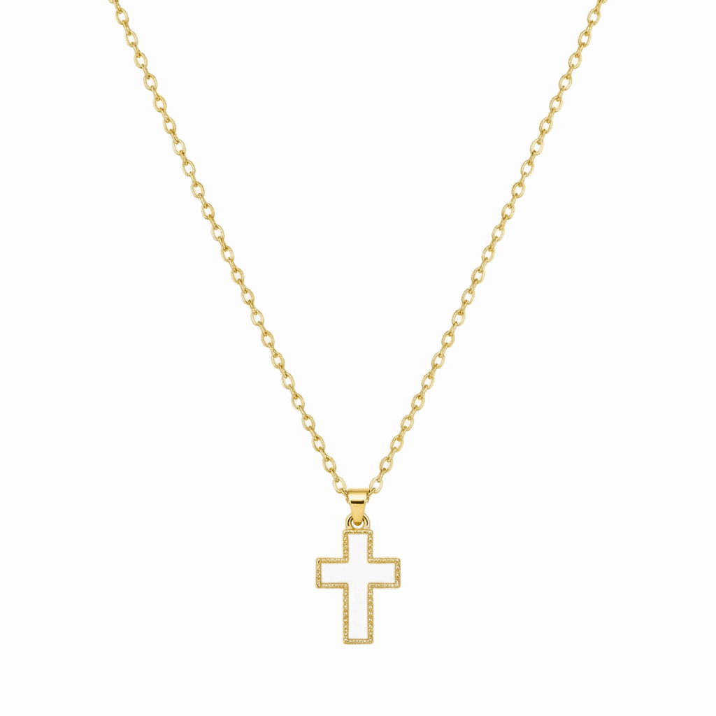 Collar Cruz Esmaltado