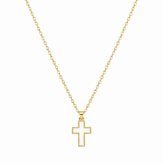 Collar Cruz Esmaltado