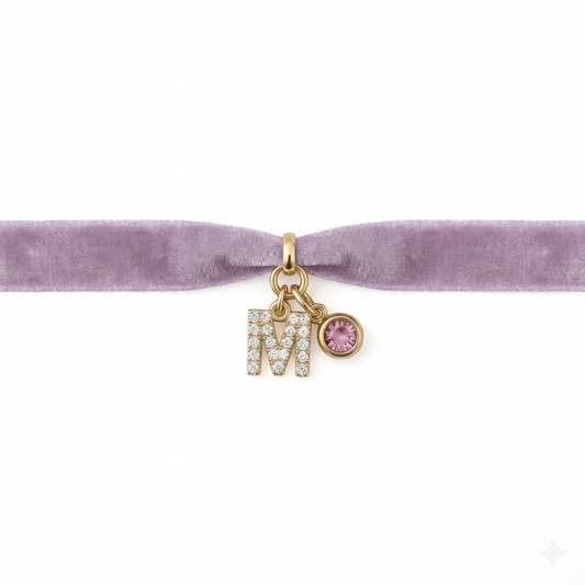 PULSERA TERCIOPELO CIRCONITAS EVENTOS