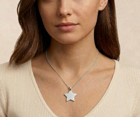 COLLAR AMELIE PLATEADO GRABADO