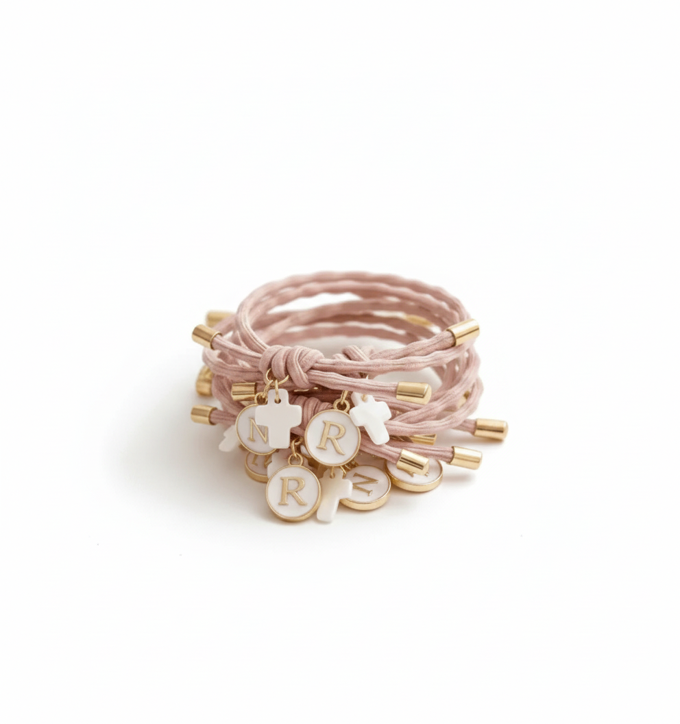 PULSERA ONDAS INICIAL ESMALTADA  EVENTOS
