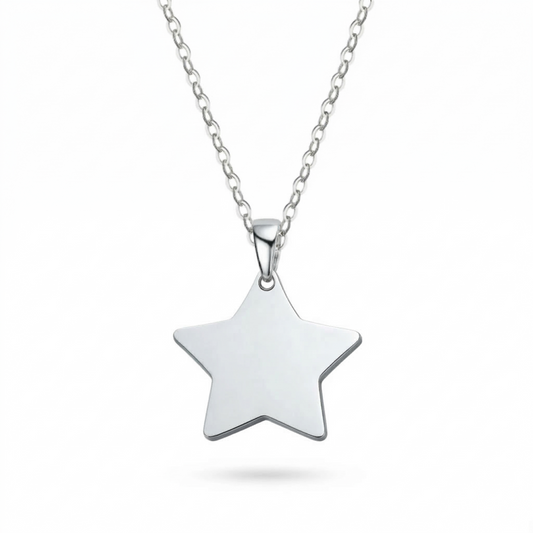 COLLAR AMELIE PLATEADO GRABADO