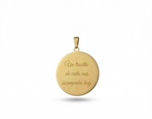 MEDALLA PARA CINTA DE RAMO DE NOVIA PERSONALIZADA EVENTOS