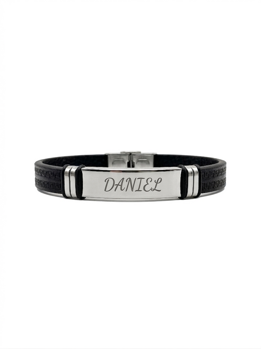 PULSERA POLIPIEL GRABADA