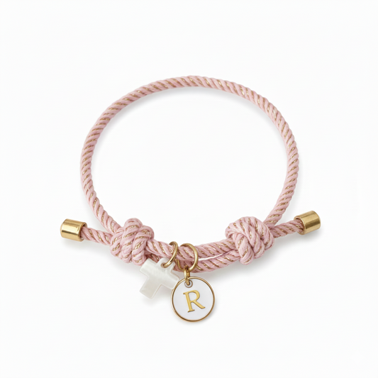 PULSERA NUDOS INICIAL ESMALTADA EVENTOS