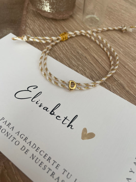 PULSERA MI INICIAL 3D - Dto. por cantidad -